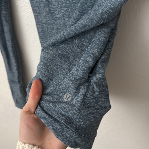 Lululemon 4 Runderful Long Sleeve in Heathered Petrol Blue - Picture 7 of 11